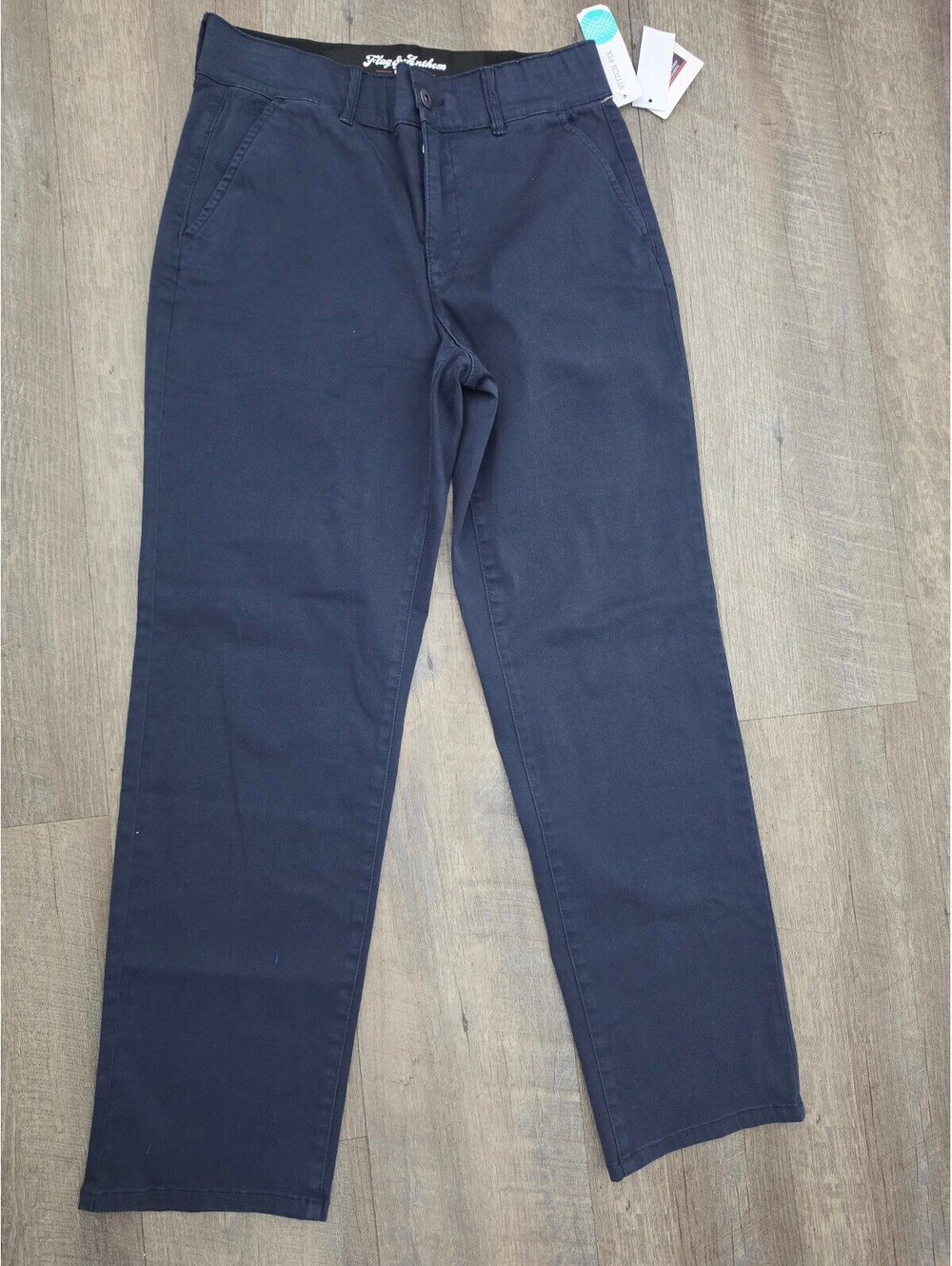 Flag & Anthem Men's Navy Stretch Chino Pants Size 8/29 New